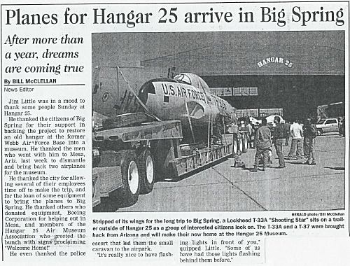 T-33 Shooting Star newspaper article